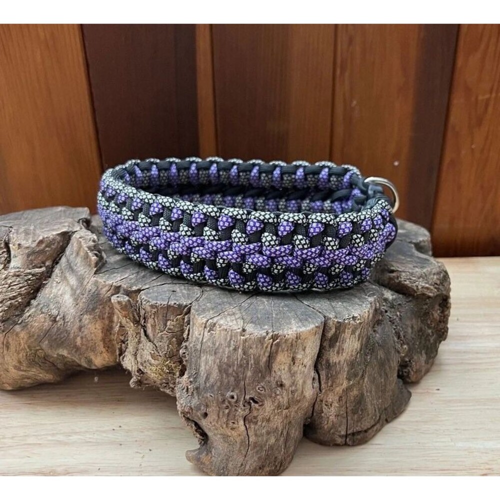 Fits 16 in. Neck Size, Quick Release Paracord Dog Collar